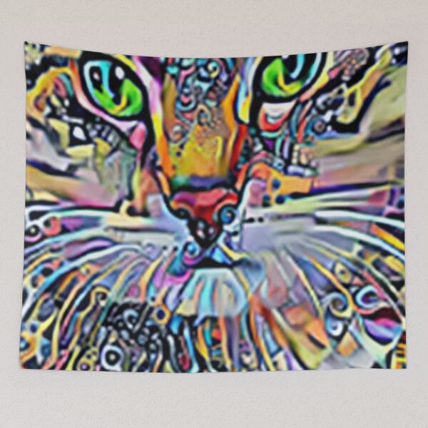 Item preview, Gato psicodélico designed and sold by Darío Fabián González Sheridan.