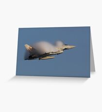 Eurofighter Typhoon creates Moisture Cloud Greeting Card