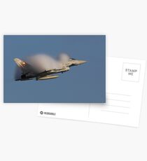 Eurofighter Typhoon creates Moisture Cloud Postcards