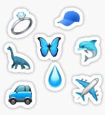 Blue Emoji Sticker Pack 2 Sticker