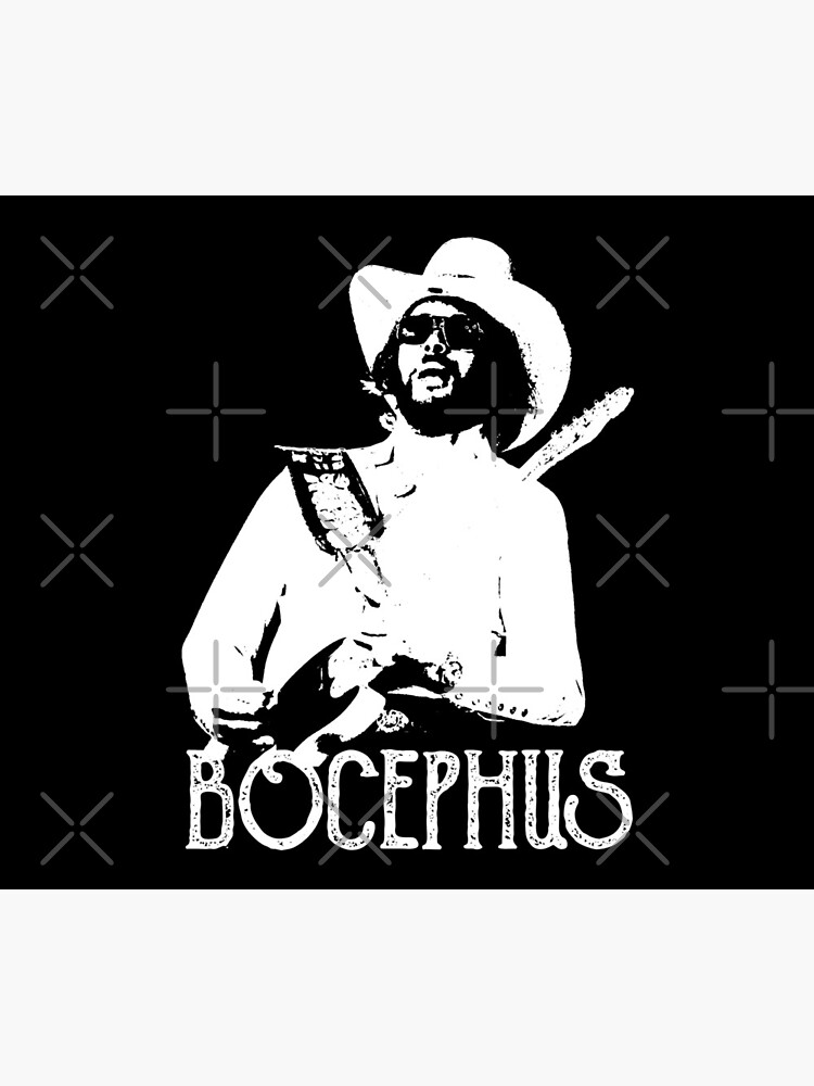 Bocephus - Hank Williams Jr - White Stencil by threeampersands