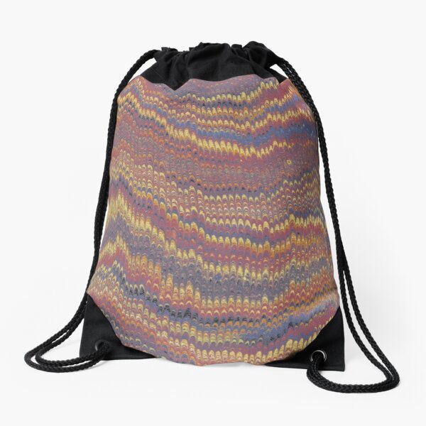 Fluid Art Drawstring Bag