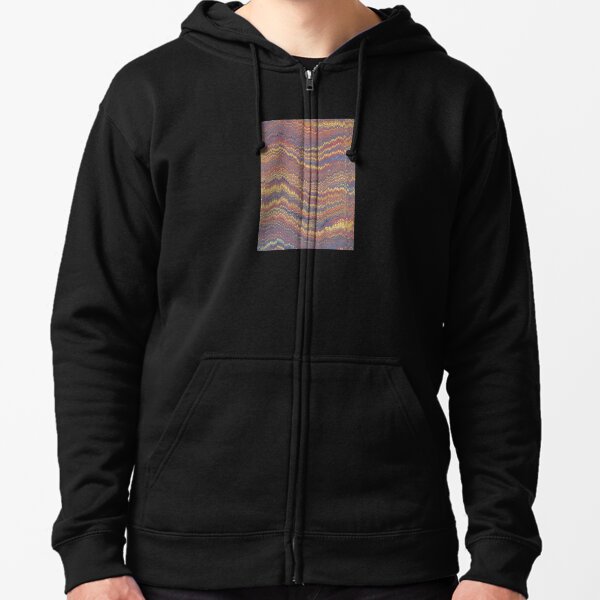 Fluid Art Zipped Hoodie