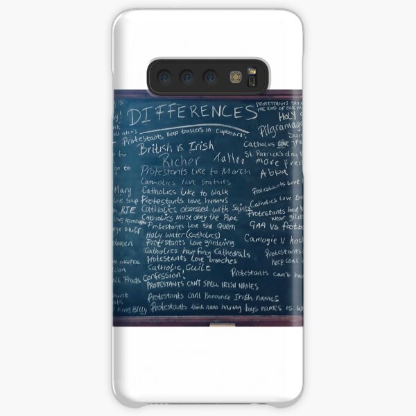 Derry Girls Protestants Catholics Differences Blackboard Samsung Galaxy Snap Case