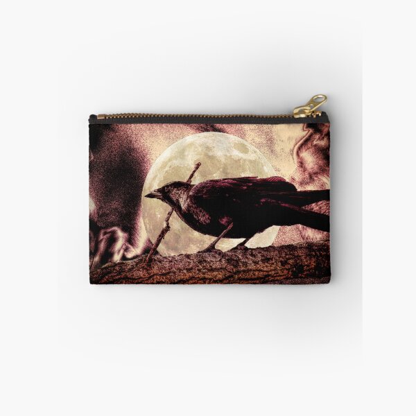 Item preview, Crow Black Bird Full Moon Surreal Gothic Home Decor Art A143  designed and sold by byNicol.