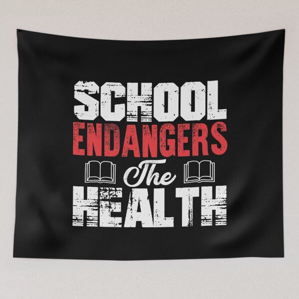 Item preview, School endangers the health! designed and sold by VisionairsClub.