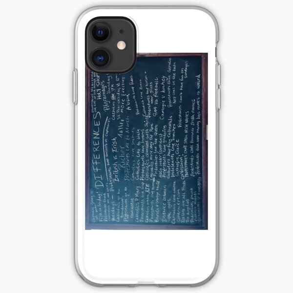 Derry Girls Protestants Catholics Blackboard iPhone Soft Case