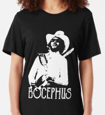 Bocephus - Hank Williams Jr - White Stencil Slim Fit T-Shirt