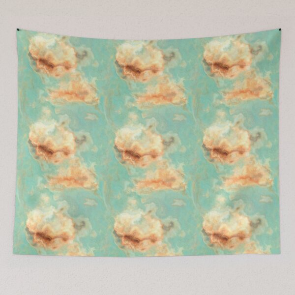 Item preview, Cream Aquamarine Watercolor designed and sold by Kolinnaprint.