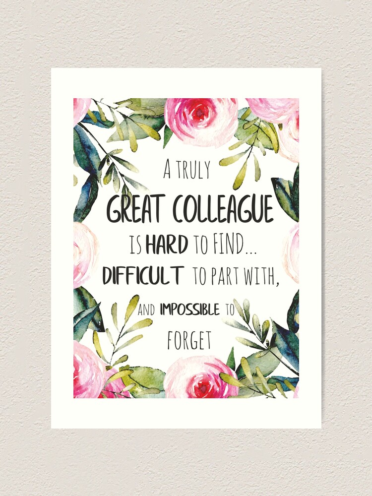  Colleague Farewell Gift Leaving Gift Idea Colleague Thank You Quote 