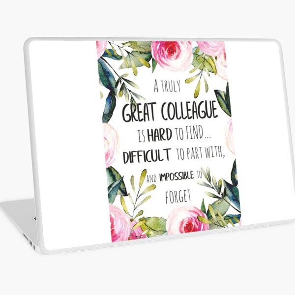 Skin Adhesive D Ordinateur Collegue Adieu Cadeau Partir Idee Cadeau Citation Collegue Remerciement Citation Cadeau D Appreciation Par Tanabe Redbubble