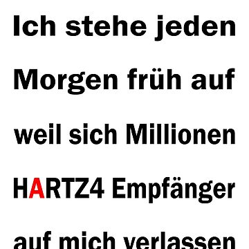 Sticker mit "Lustige Hartz4 Sprüche" von dm4design Redbubble