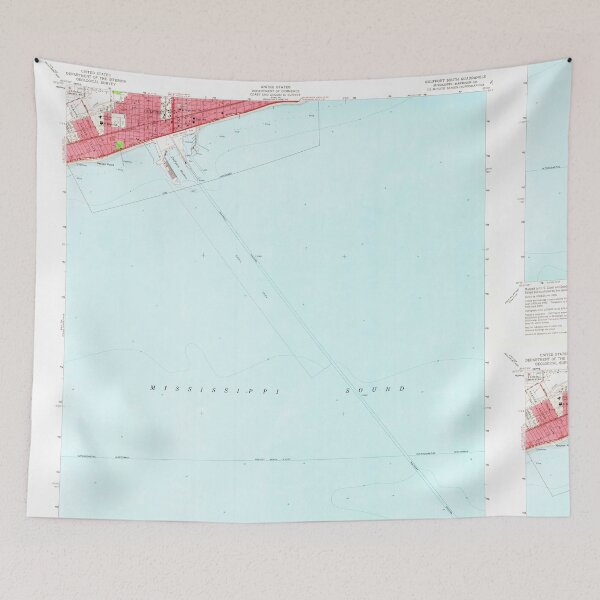 Item preview, USGS TOPO Map Mississippi MS Gulfport South 335755 1954 24000 designed and sold by WetdryvacRBO2.