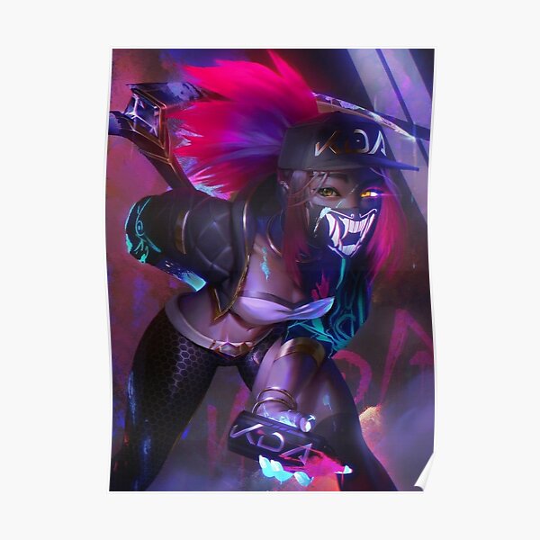K/DA Akali - LoL Poster