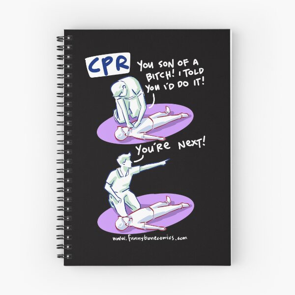 Item preview, CPR First Aid Nurse Funny Cartoon Medical Designs  designed and sold by Buckanesthesia.