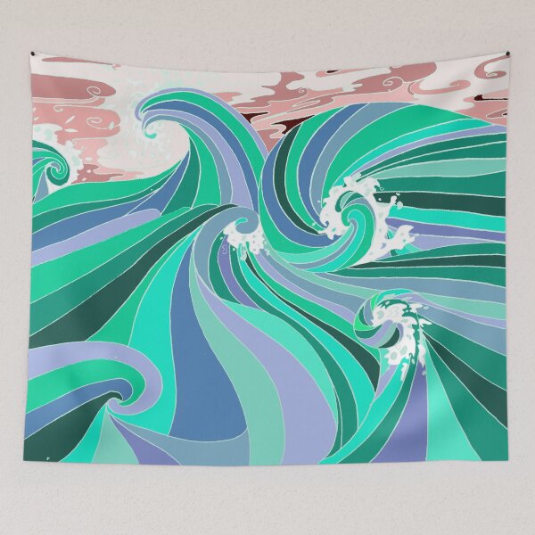 Item preview, Ocean Waves designed and sold by emandcats.