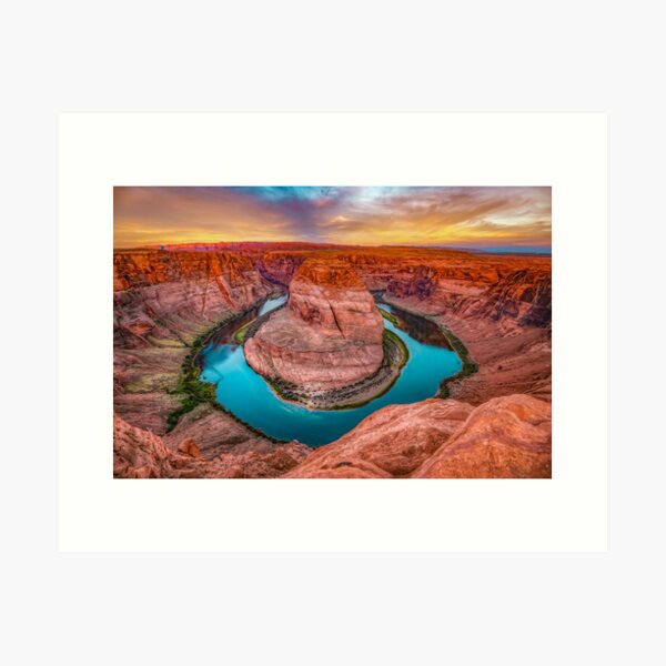 Item preview, Colorful Skies Over Horseshoe Bend - Page Arizona designed and sold by Gregory Ballos.