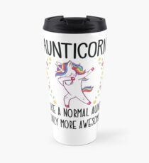 Aunticorn Dabbing Unicorn Aunt Gift for Auntie Travel Mug