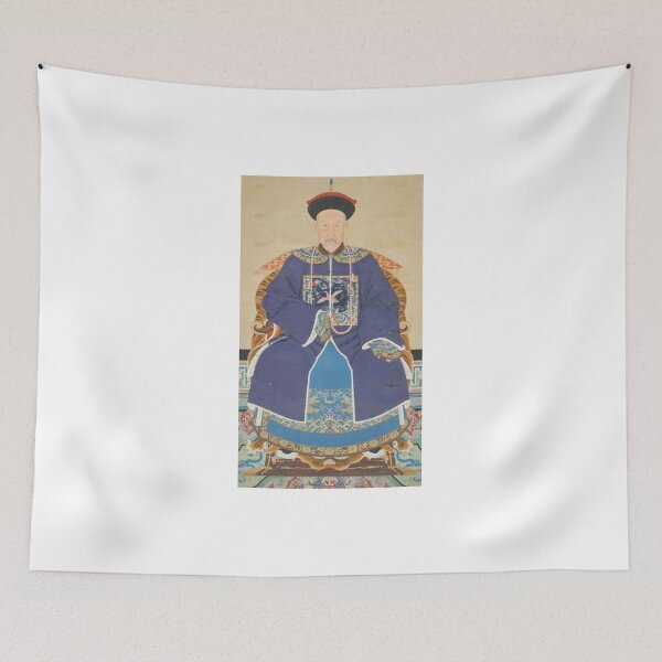 Item preview, An Ancestor Portrait of an Official - Chinese, 19th century - Scroll painting - Mandarin Court Emperor designed and sold by cdmprints.