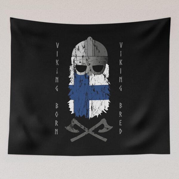 Item preview, Finnish Viking Viking Born Viking Bred Helmet designed and sold by Apollion77.