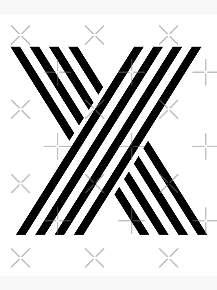 "Alphabet X (Uppercase letter x), Letter X" Art Print by marosharaf