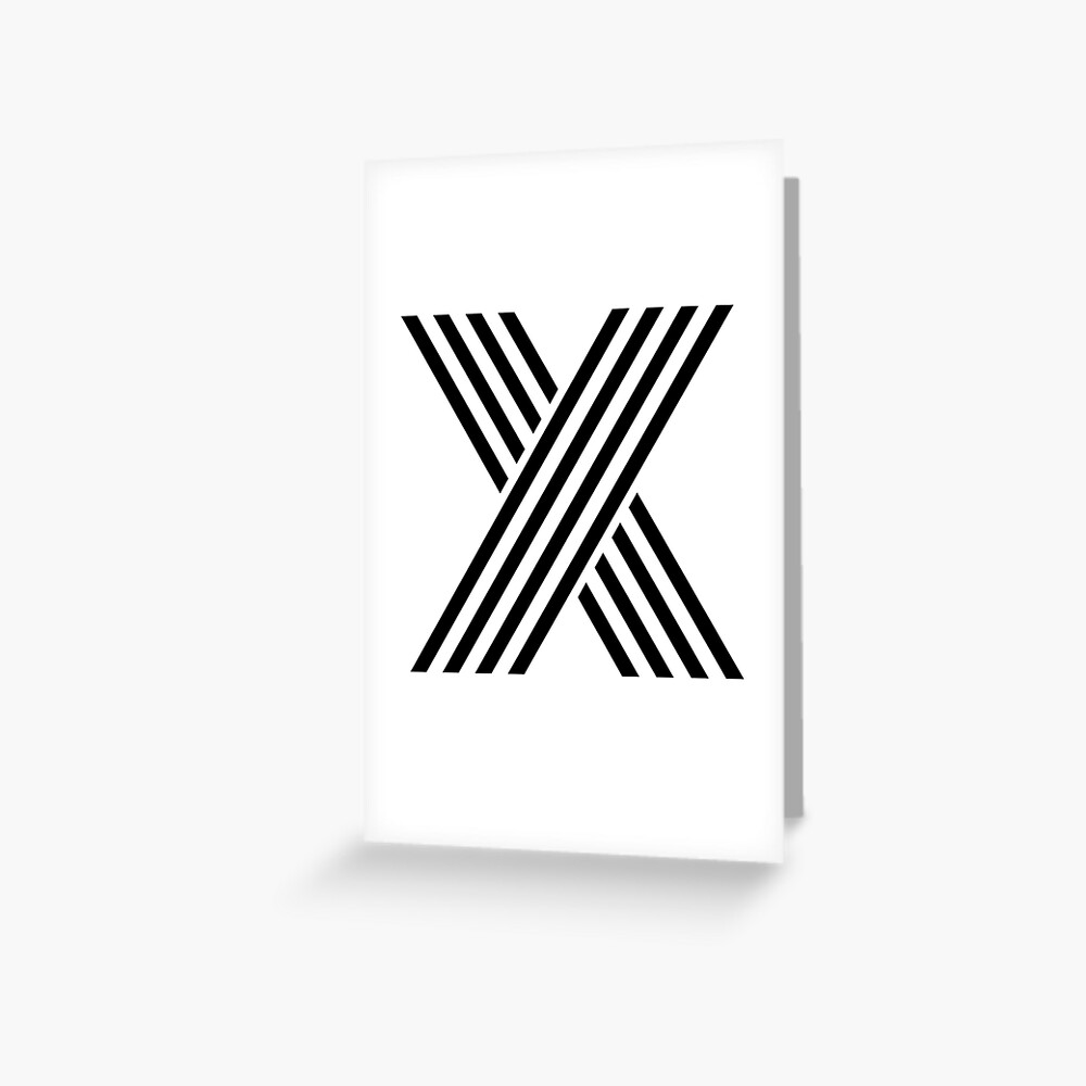 "Alphabet X (Uppercase letter x), Letter X" Greeting Card by marosharaf