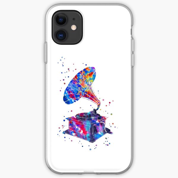 Antique gramophone, gramophone, gramophone retro, old gramophone iPhone Soft Case