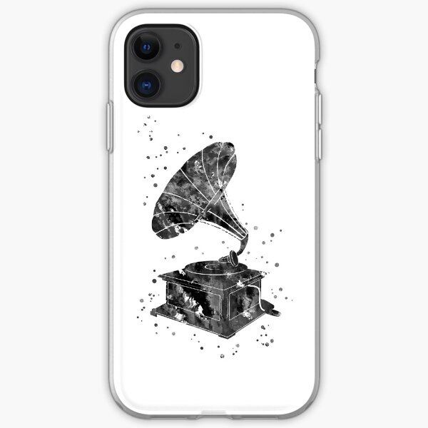 Antique gramophone, gramophone, gramophone retro, old gramophone iPhone Soft Case