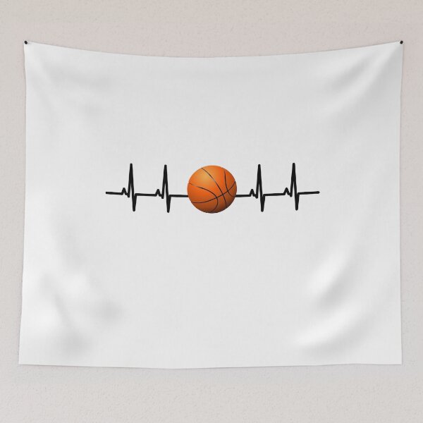 Item preview, Basketball picture ECG curve heartbeat heart rate designed and sold by dm4design.