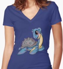 Pokemon - Lapras Women's Fitted V-Neck T-Shirt