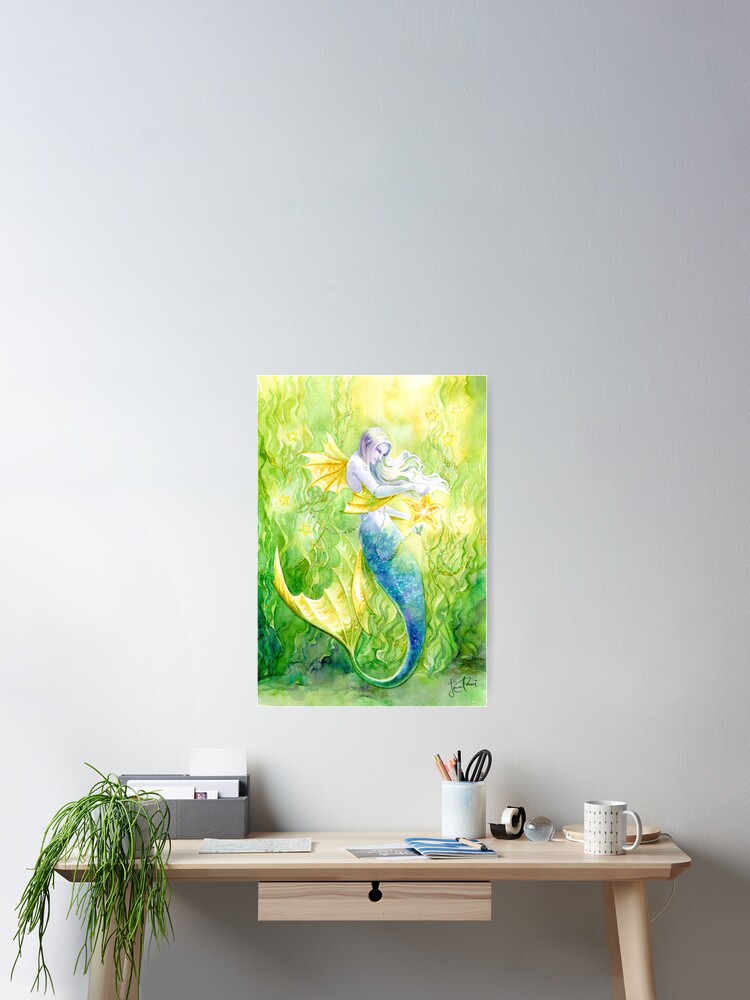 Thumbnail 2 of 3, Poster, Sea Kelp & Starfish designed and sold by janetchui.