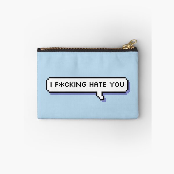 Item preview, I fucking hate you - Offensive Pixel Speech Bubble - (Blue) designed and sold by Bumcchi.
