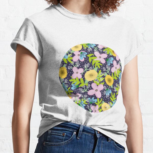 Cercle floral T-shirt classique
