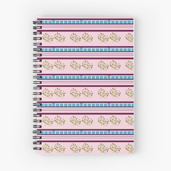 Item preview, Pink Stripes Turquoise Checks Pattern designed and sold by Melissa Park.