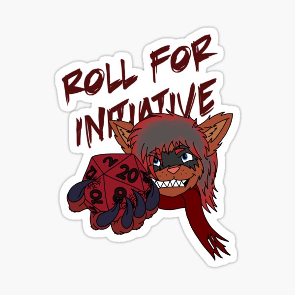 Roll for initiative Sticker