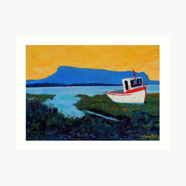 Boat, Benbulben (County Sligo, Ireland) Art Print