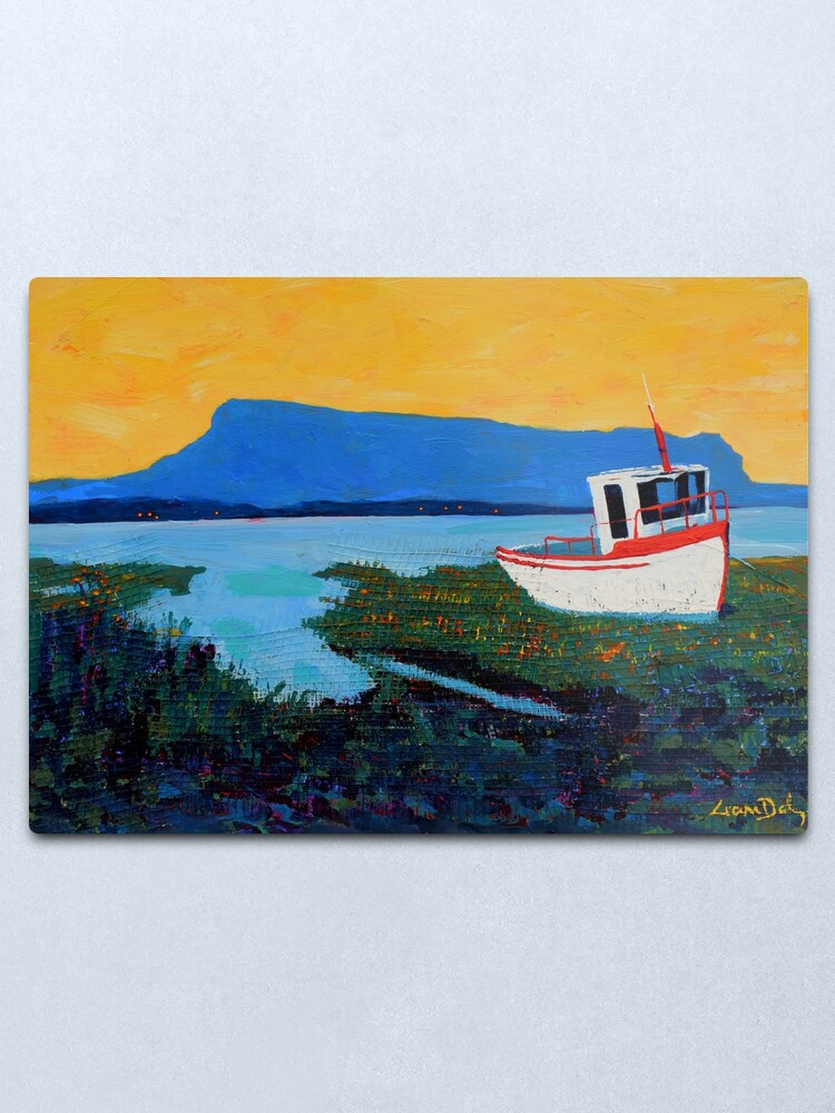 Alternate view of Boat, Benbulben (County Sligo, Ireland) Metal Print