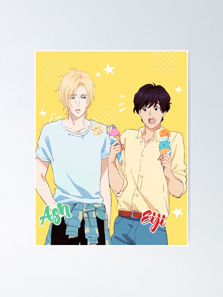 Banana Fish Ash Lynx Eiji Okumura Card Anime Poster for Sale by kino-san