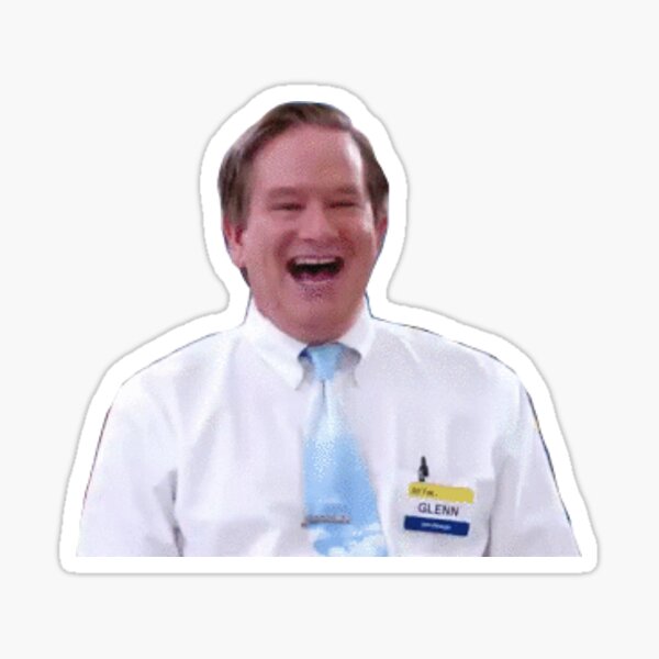 happy glenn Sticker