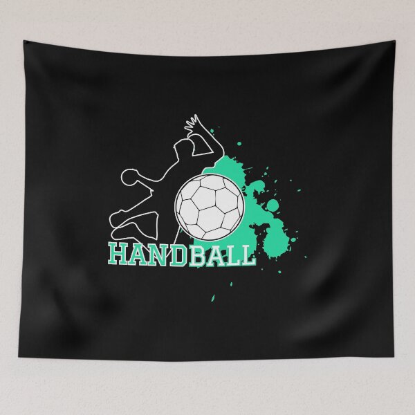 Item preview, Handball Handballer jump throw Gift Sport designed and sold by Franja2.