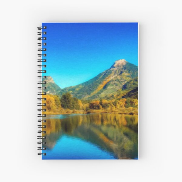 Item preview, Sienna Lake | Fall colors at the mountain - Oil Canvas Painting  designed and sold by Christopher Taylor.