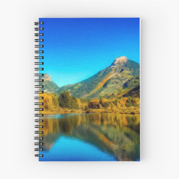 Item preview, Sienna Lake | Fall colors at the mountain - Oil Canvas Painting  designed and sold by Christopher Taylor.