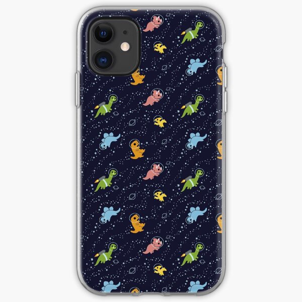 Dinosaurs In Space iPhone Soft Case