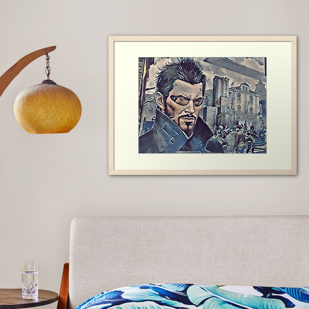 Deus Ex Adam Jensen Game Art Framed Art Print