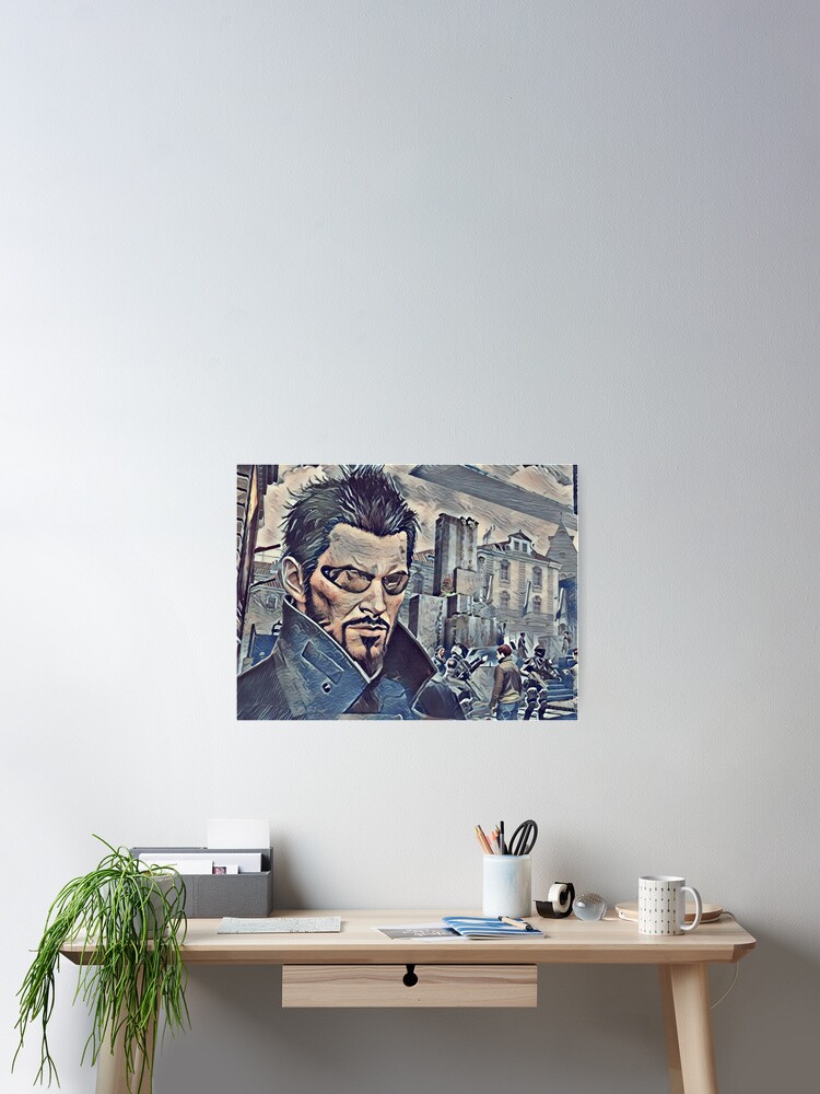 Alternate view of Deus Ex Adam Jensen Game Art Poster
