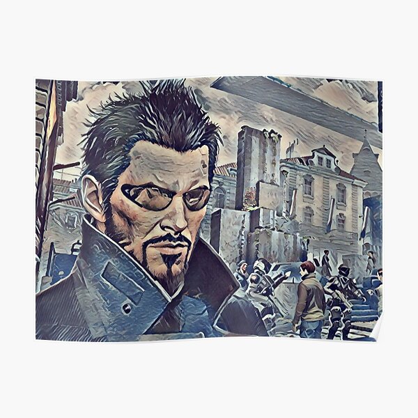 Deus Ex Adam Jensen Game Art Poster