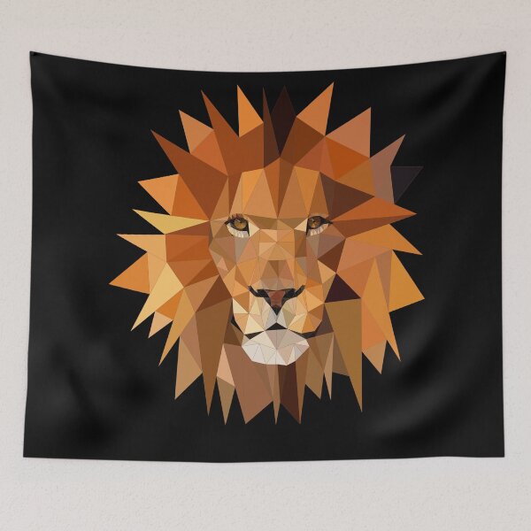 Item preview, Modern LowPoly Lion Head designed and sold by GrudaDesigns.