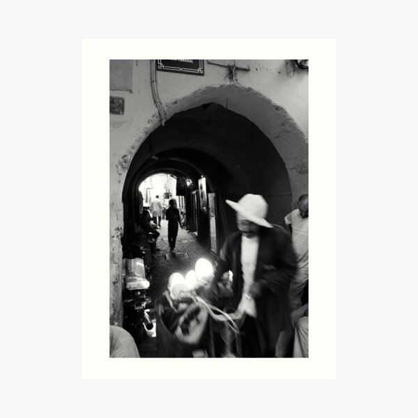 Old city motion Art Print