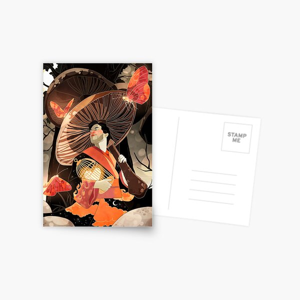 Regenschirm Postkarte