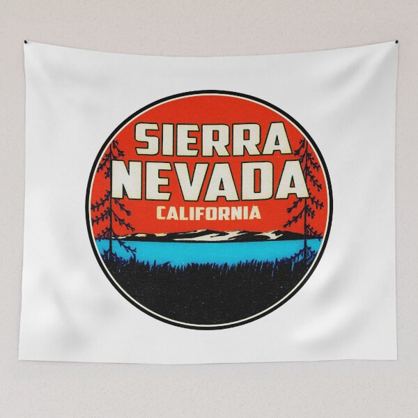Item preview, Sierra Nevada California Ski Snowboard Hiking Boating Sierras designed and sold by DESTINATIONS DECAL.